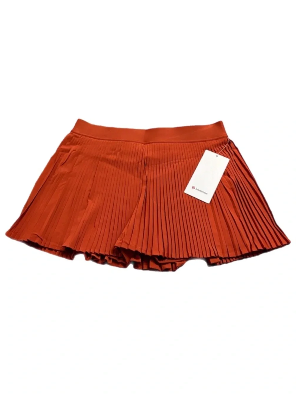 NWT Lululemon Varsity High-Rise Pleated Tennis Skirt *14” (Autumn Rust) Size 10_2